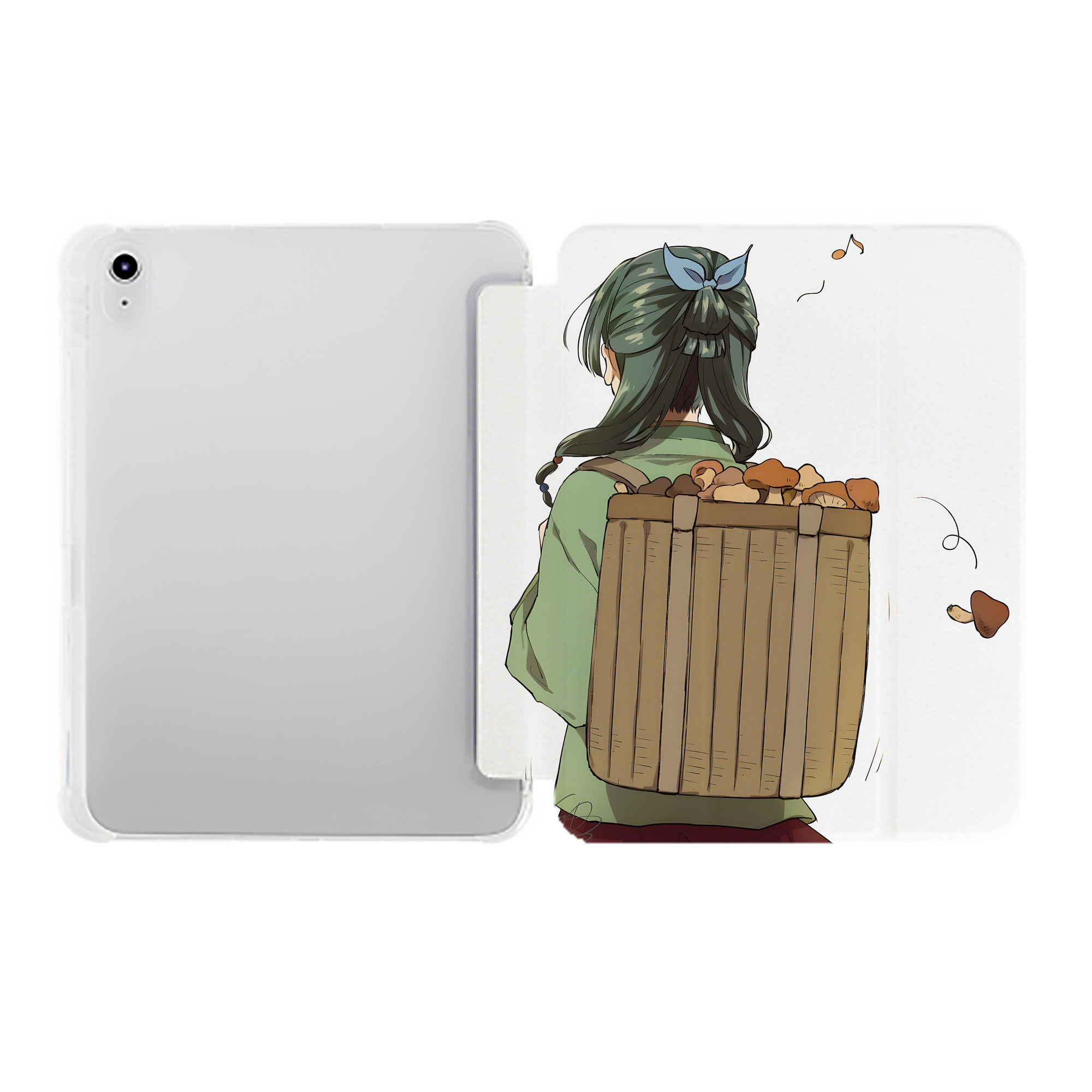（画像用） 薬屋のひとりごと The Apothecary Diaries IPad ケース ペン収納付き 三つ折りスタンド PUレザー×シリコン 対応機種9.5/10.5/10.9インチ